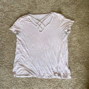 Cross-Front Detail American Eagle Top